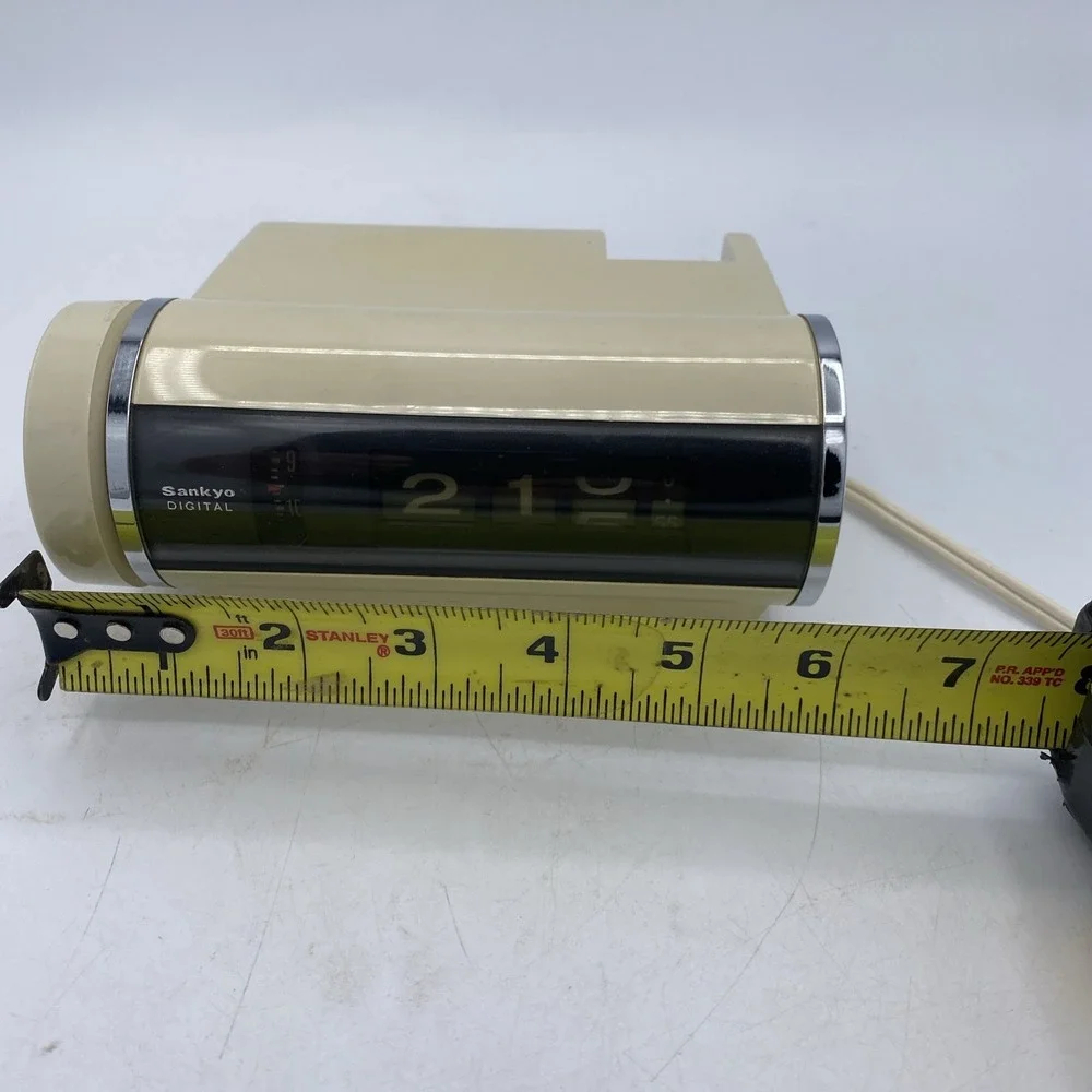 Vintage SANKYO Digital Alarm Clock  Model 412 Tokyo Japan Rare Works Tested
